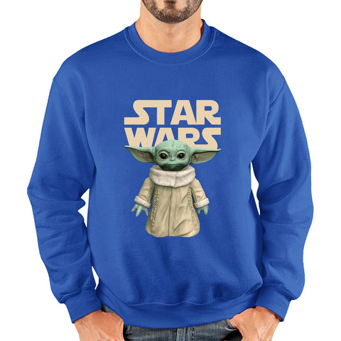 Star Wars Grogu The Child Green Humanoid Alien Yoda's Species Baby Yoda Disney Star Wars Day 46th Anniversary Unisex Sweatshirt