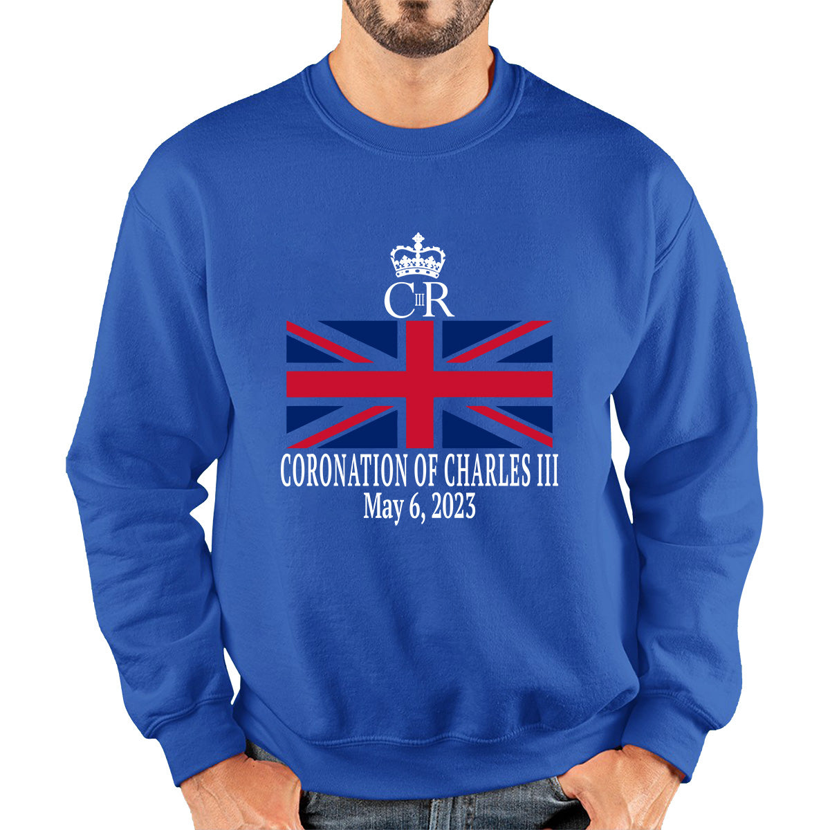 Royal Cypher CR III Coronation Of Charles III 6th May 2023 King Charles III Royal King British Flag Unisex Sweatshirt