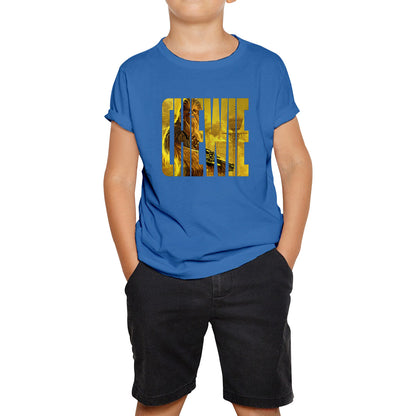 Chewie Star Wars Fictional Character Chewbacca Solo A Star Wars Story Sci-fi Action Adventure Movie Galaxy's Edge Trip Kids T Shirt