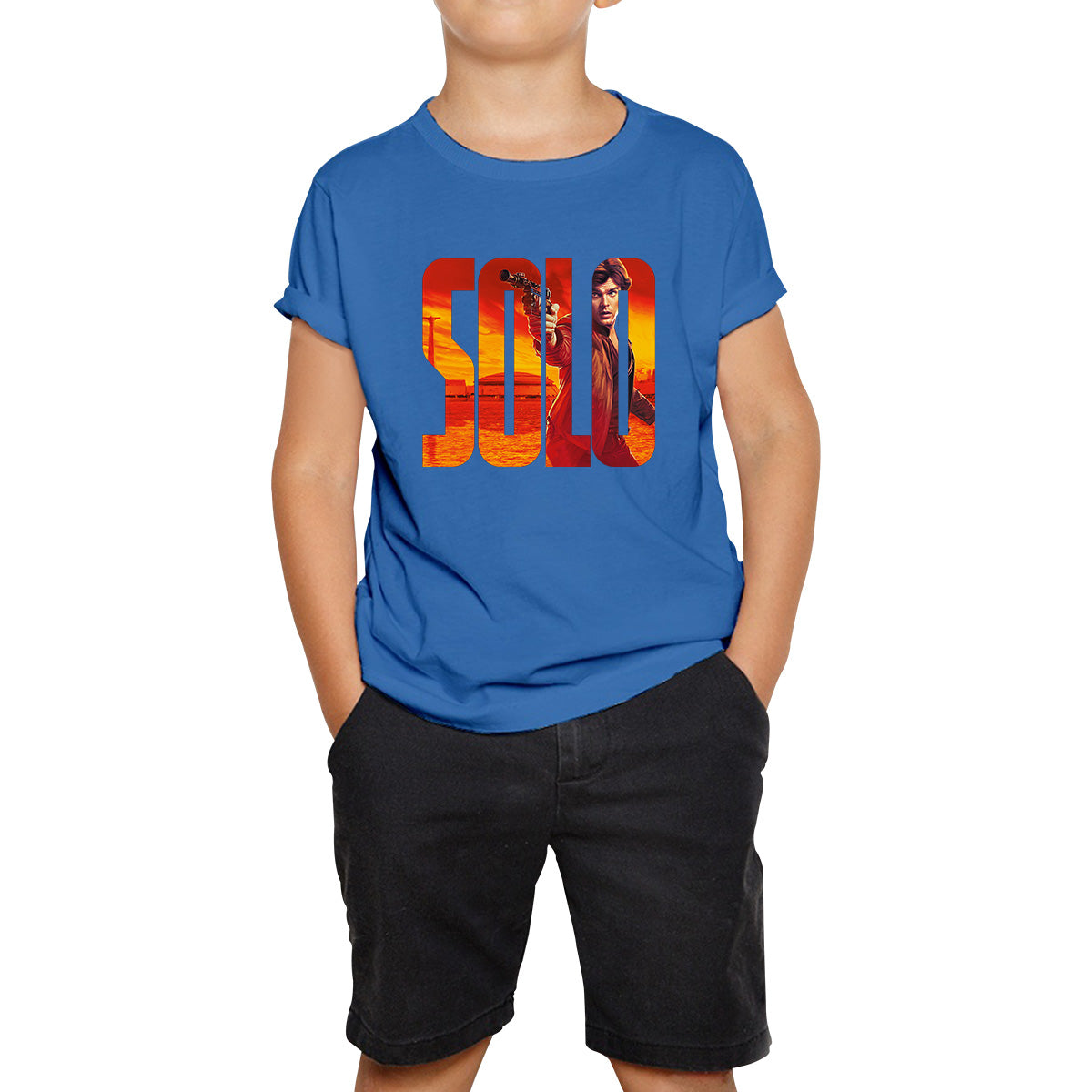 Han Solo Star Wars Fictional Character Solo A Star Wars Story Sci-fi Action Adventure Movie Star Wars Databank Kids T Shirt