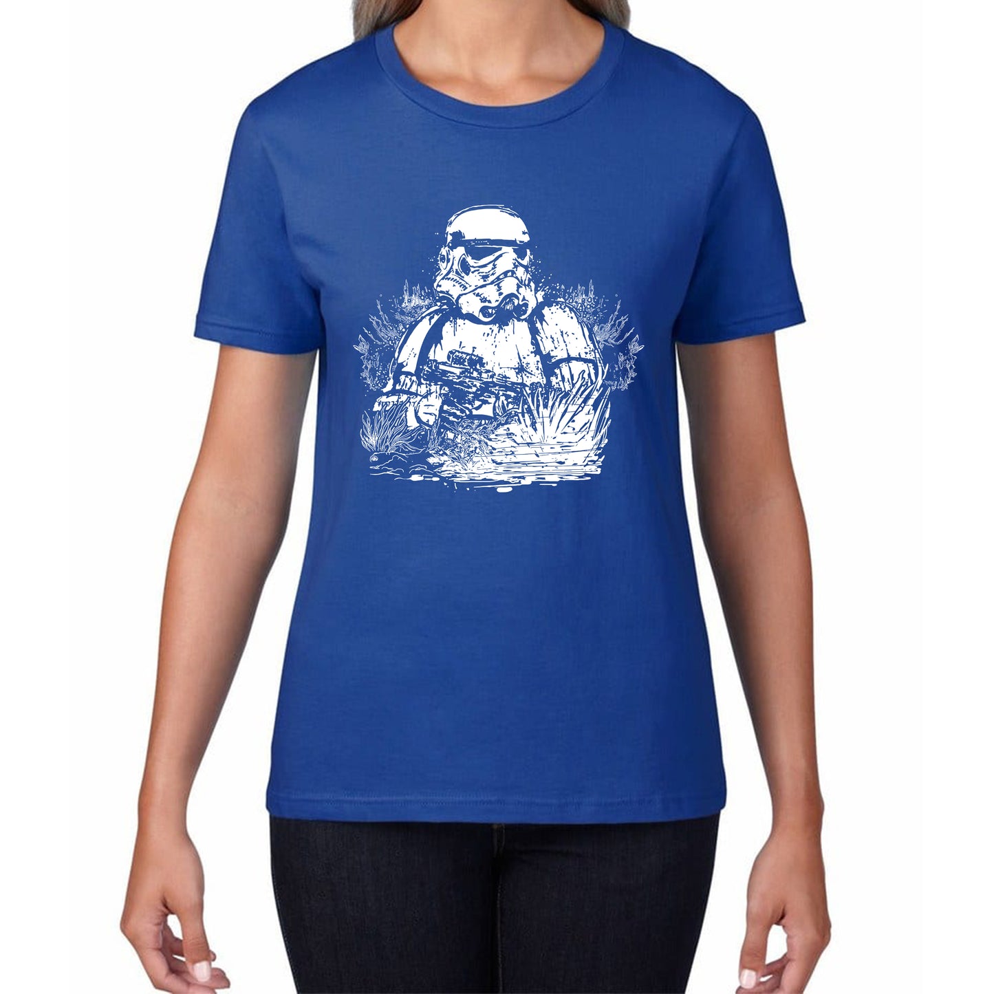 Storm Pooper Under The Sea The Force is Strong With This One Fighter Movie Series Womens Tee Top