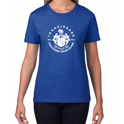 William Shakespeare's Birthplace, Stratford-Upon-Avon, Warwickshire, England, UK National Shakespeare Day Womens Tee Top