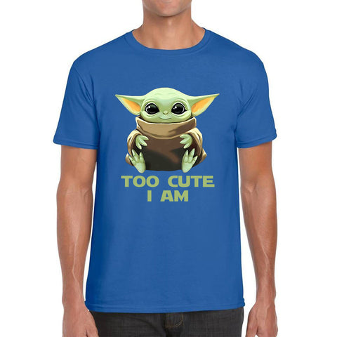 Too Cute I Am Star Wars Baby Yoda Green Humanoid Alien Disney Star Wars Day Yoda Star Wars 46th Anniversary Mens Tee Top
