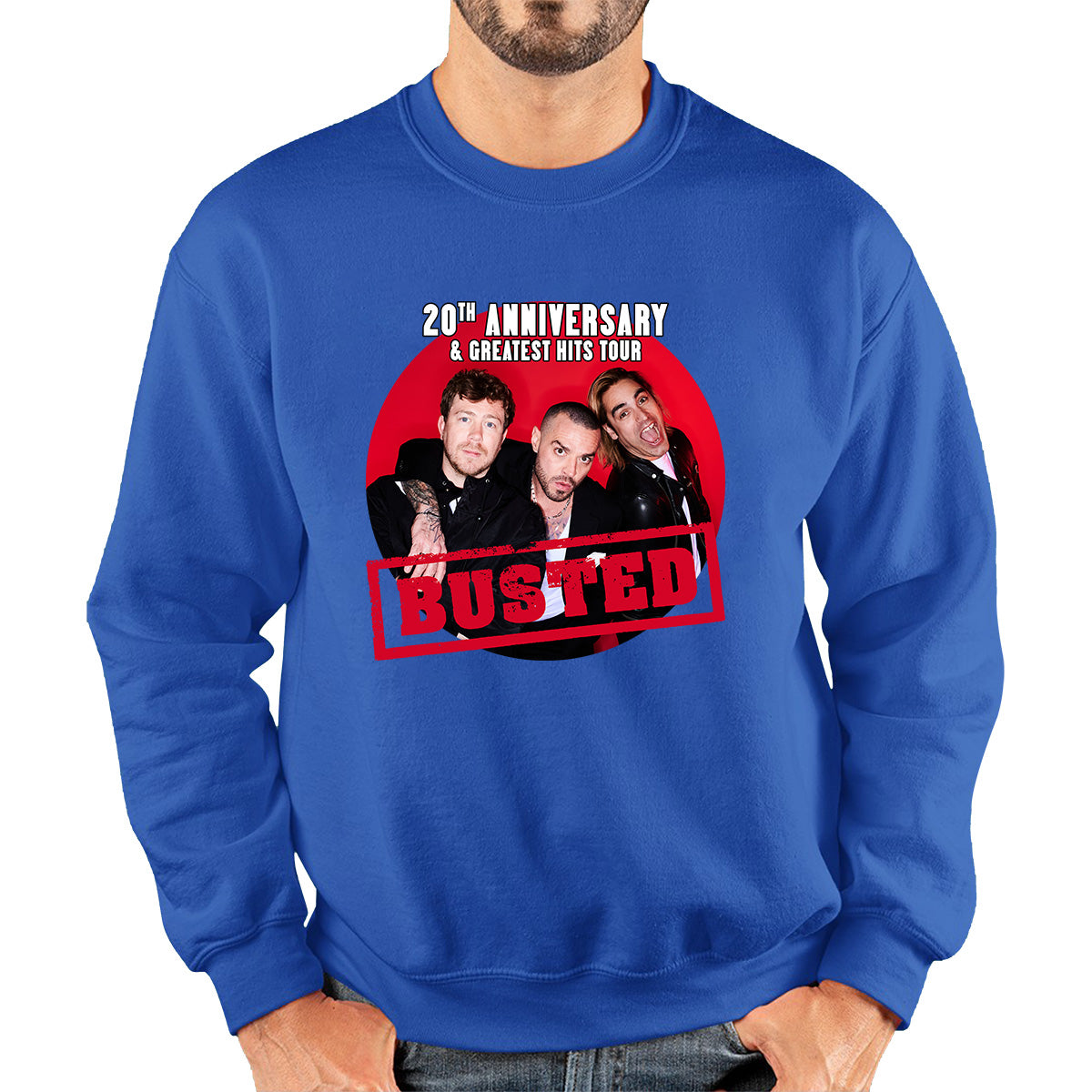 Busted Are Back To Celebrate Their 20th Anniversary Musician Band Busted Singers Unisex Sweatshirt