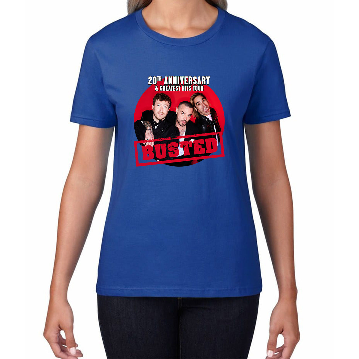 Busted Are Back To Celebrate Their 20th Anniversary Musician Band Busted Singers Womens Tee Top