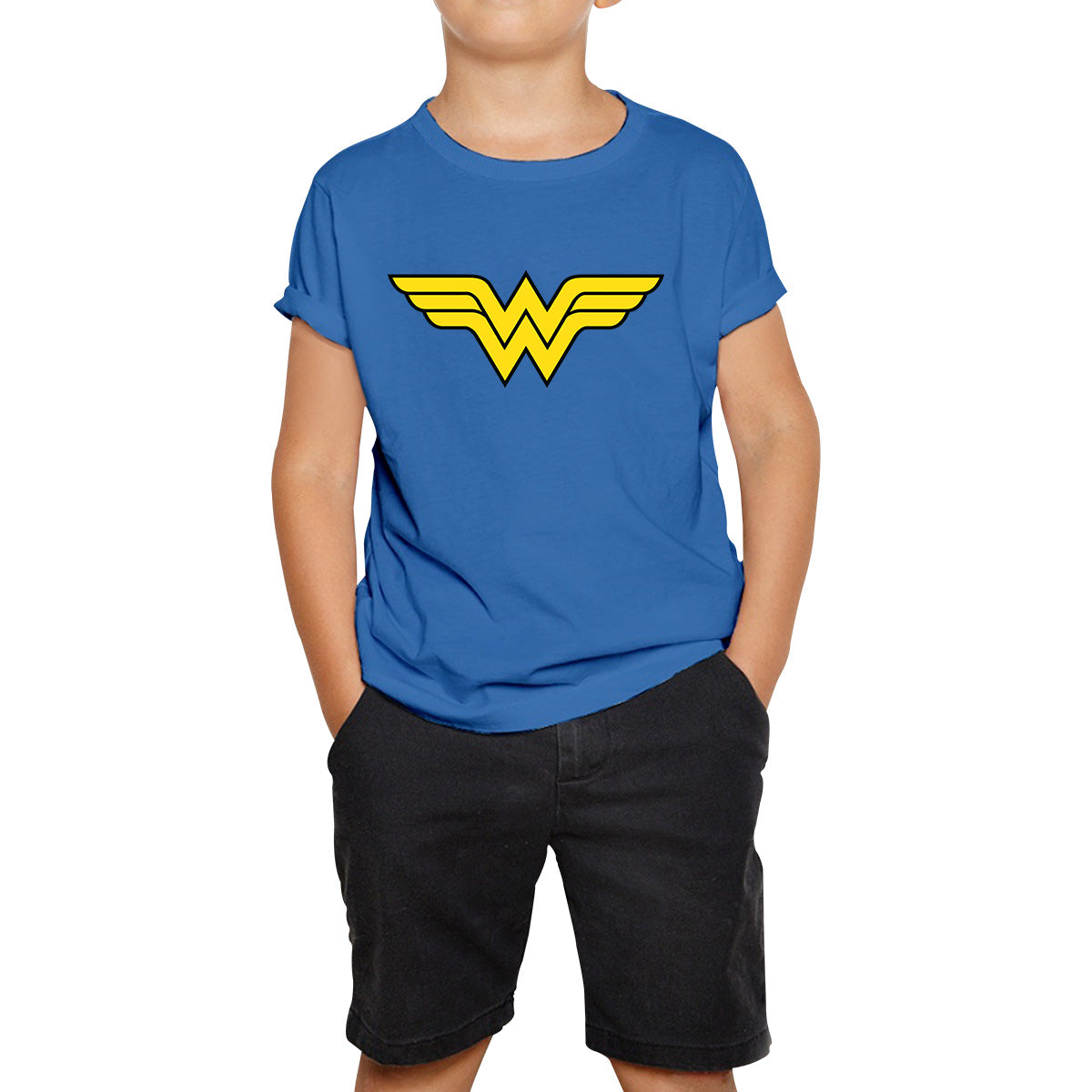 Wonder Woman Logo Superhero Wonder Girl Super Woman Comic Book Character Kids T Shirt