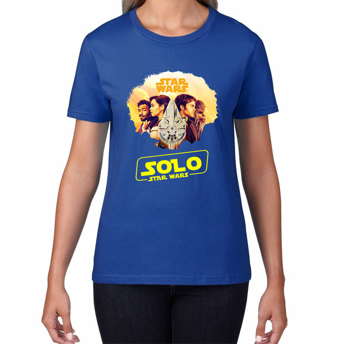 Star Wars Solo Chewie Lando Qira Characters Solo A Star Wars Story Sci-fi Action Adventure Movie Galaxy's Edge Trip Womens Tee Top