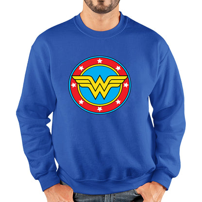 Wonder Woman Shield Logo Superhero Wonder Girl Comic Book Character Super Woman Unisex Sweatshirt