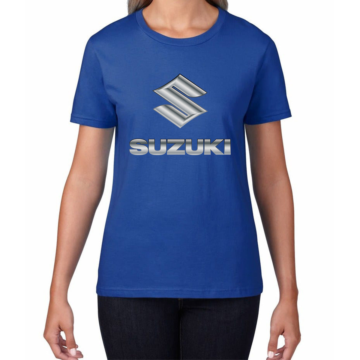 Suzuki Motorcycle Logo Dynamic Riding Suzuki Motorsports Suzuki Motorcycle Motocross Bike Racing Womens Tee Top
