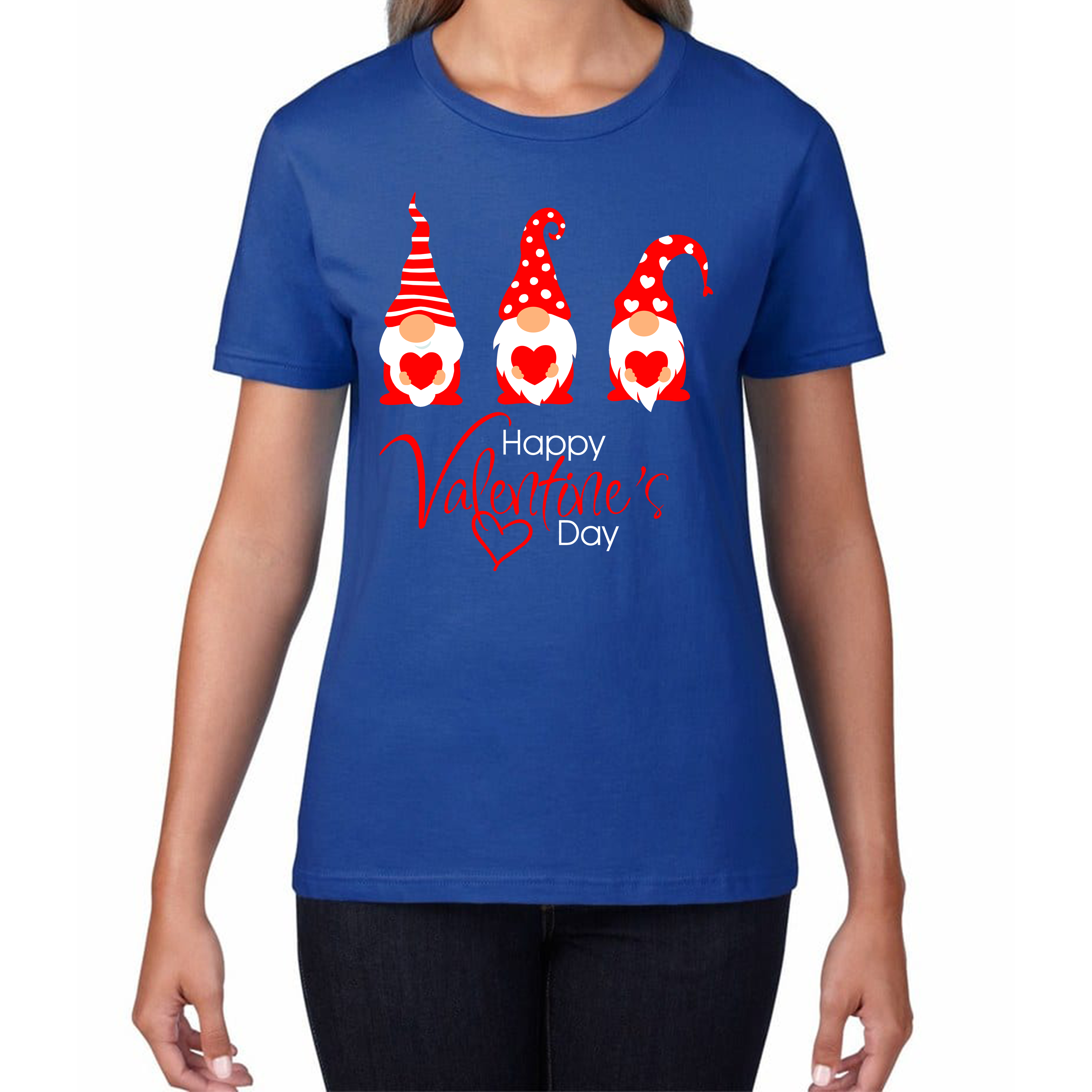 Happy Valentines Day Gnomes Ladies Top for Gnome Lovers Ladies T Shirt