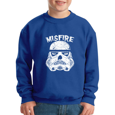 Misfire The Dark Side Made Me Do It Spoof Trooper Armor Helmet Movie Series Kids Jumper