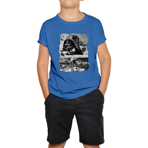 The Force Is Strong With This One Vintage Poster Graphic Movie Series Kids Tee