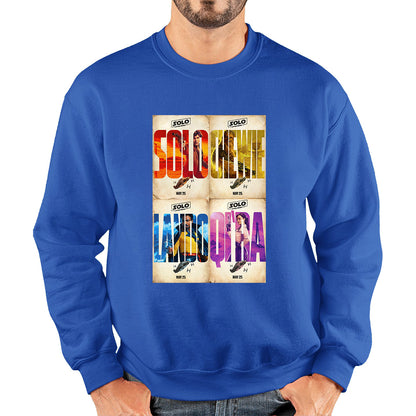 Solo A Star Wars Story Posters Solo Chewie Lando Qira Sci-fi Action Adventure Movie Characters Star Wars Galaxy's Edge Trip Unisex Sweatshirt