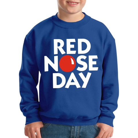 Red Nose Day Kids Sweatshirt. 50% Goes To Charity