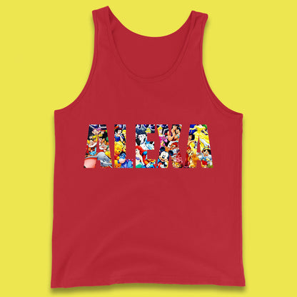 Personalised All Disney Fictional Characters Disney Family Animated Cartoons Movies Characters Disney World Tank Top
