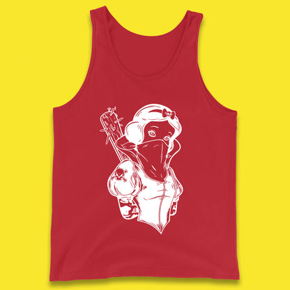 Not So Snow White Twisted Rock Parody Disney Princess Gangster Skull Tattoo Punk Princess Tattooed Emo Alice In A Jack Tank Top