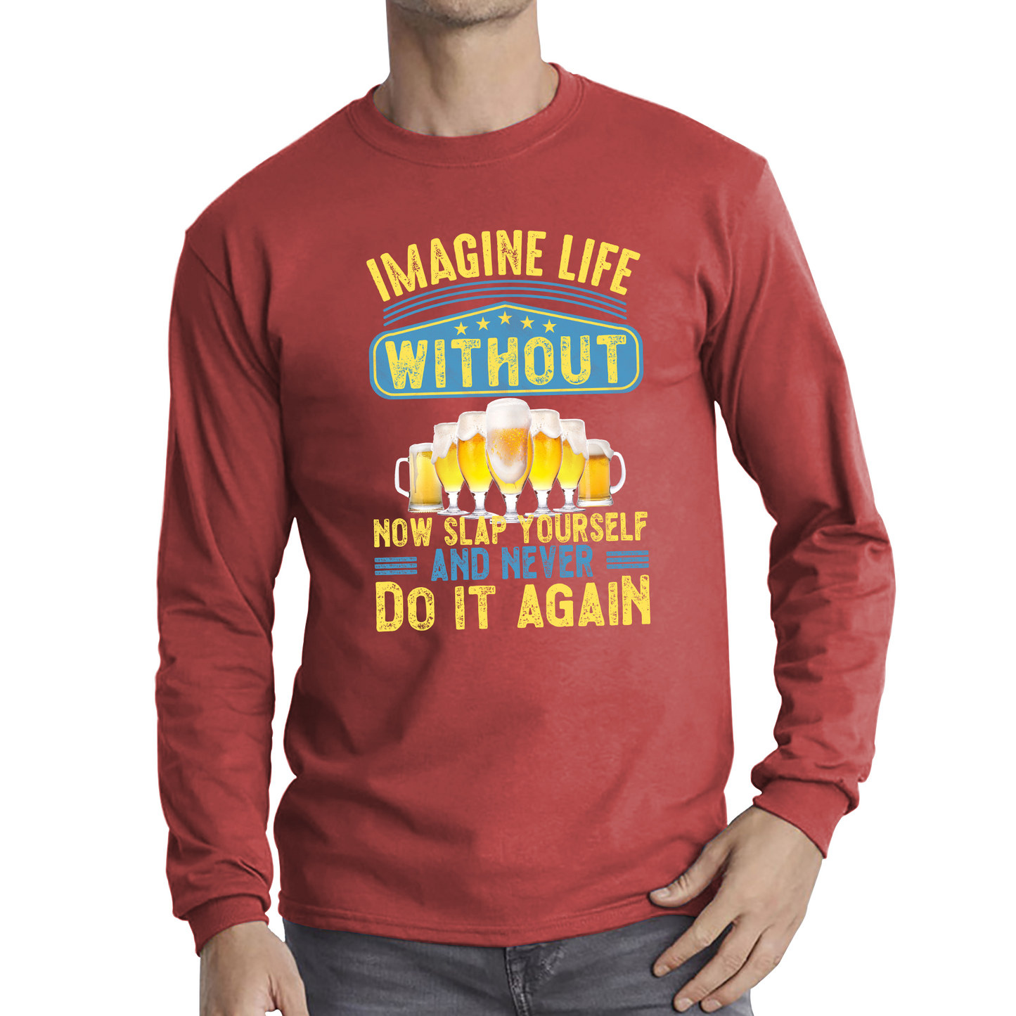 Imagine Life Without Beer T Shirt
