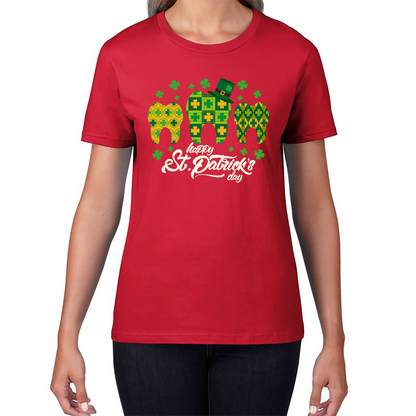 Happy St. Patrick's Day Tooth Dentist Dental Squad Tooth Shamrock Irish Day Saint Patricks Day Womens Tee Top