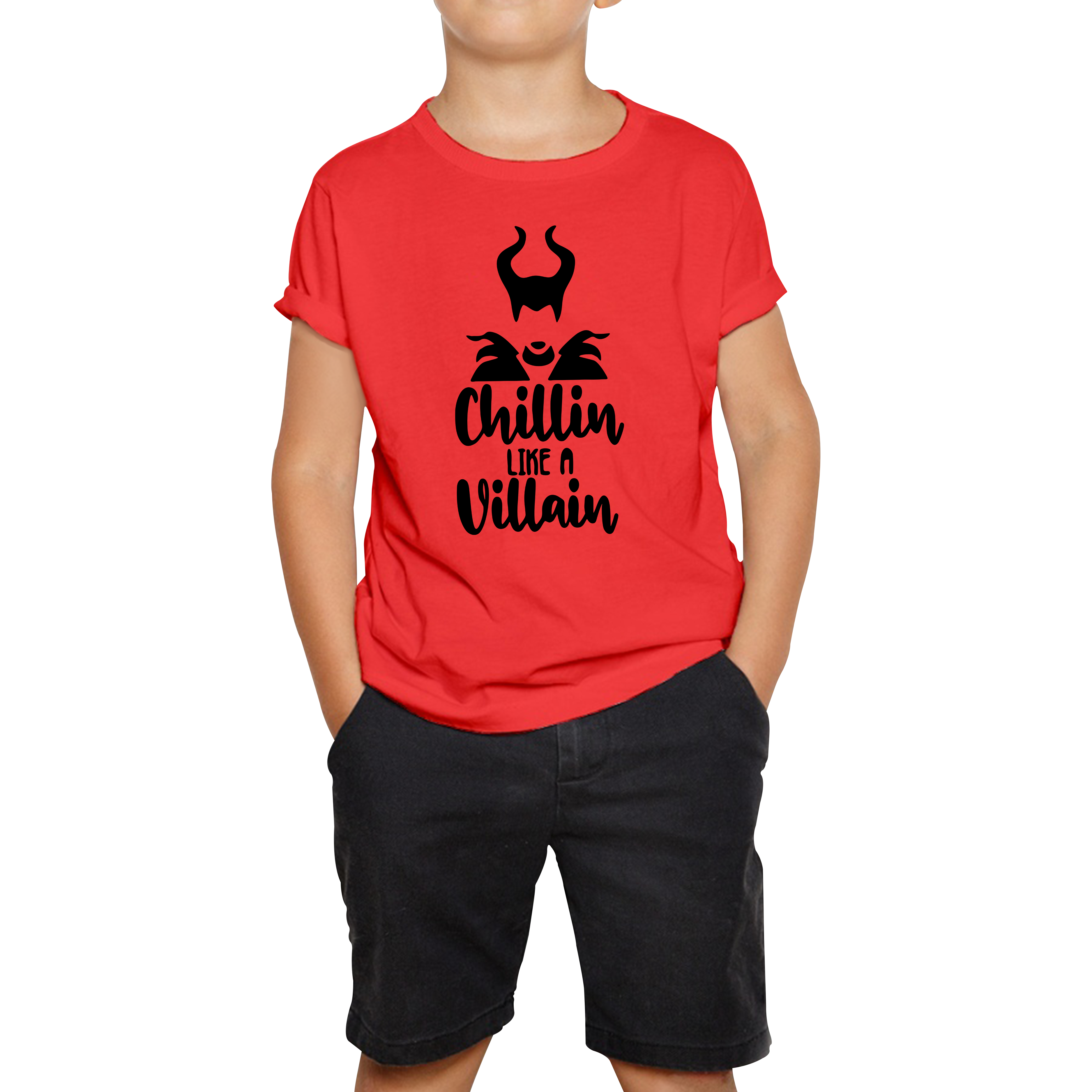 Disney Villains Chillin Like A Villain Kids T Shirt