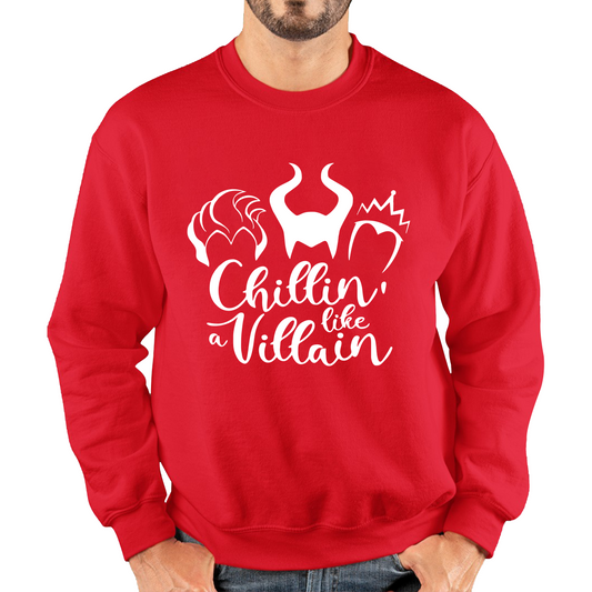 Sanderson Sister Maleficent Spoof Chillin Like A Villain Sweatshirt