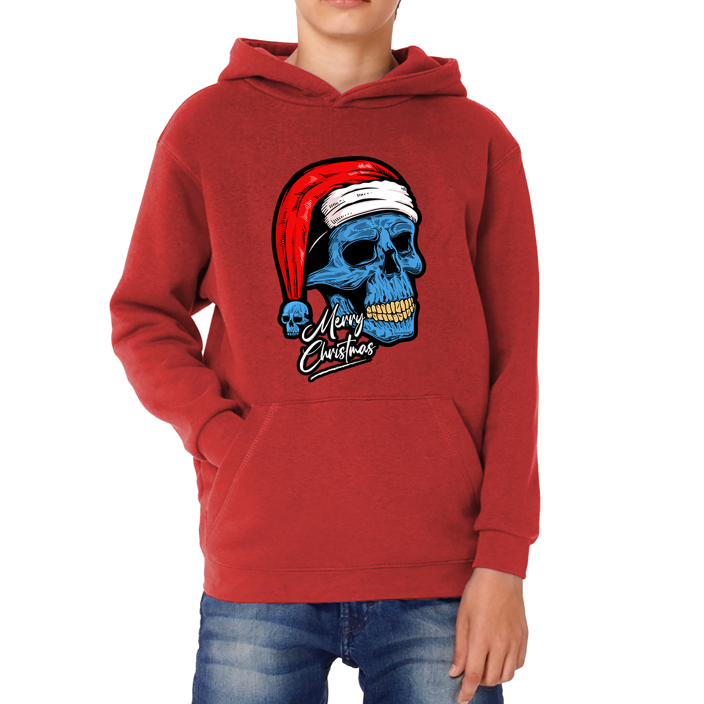 santa skull hoodie