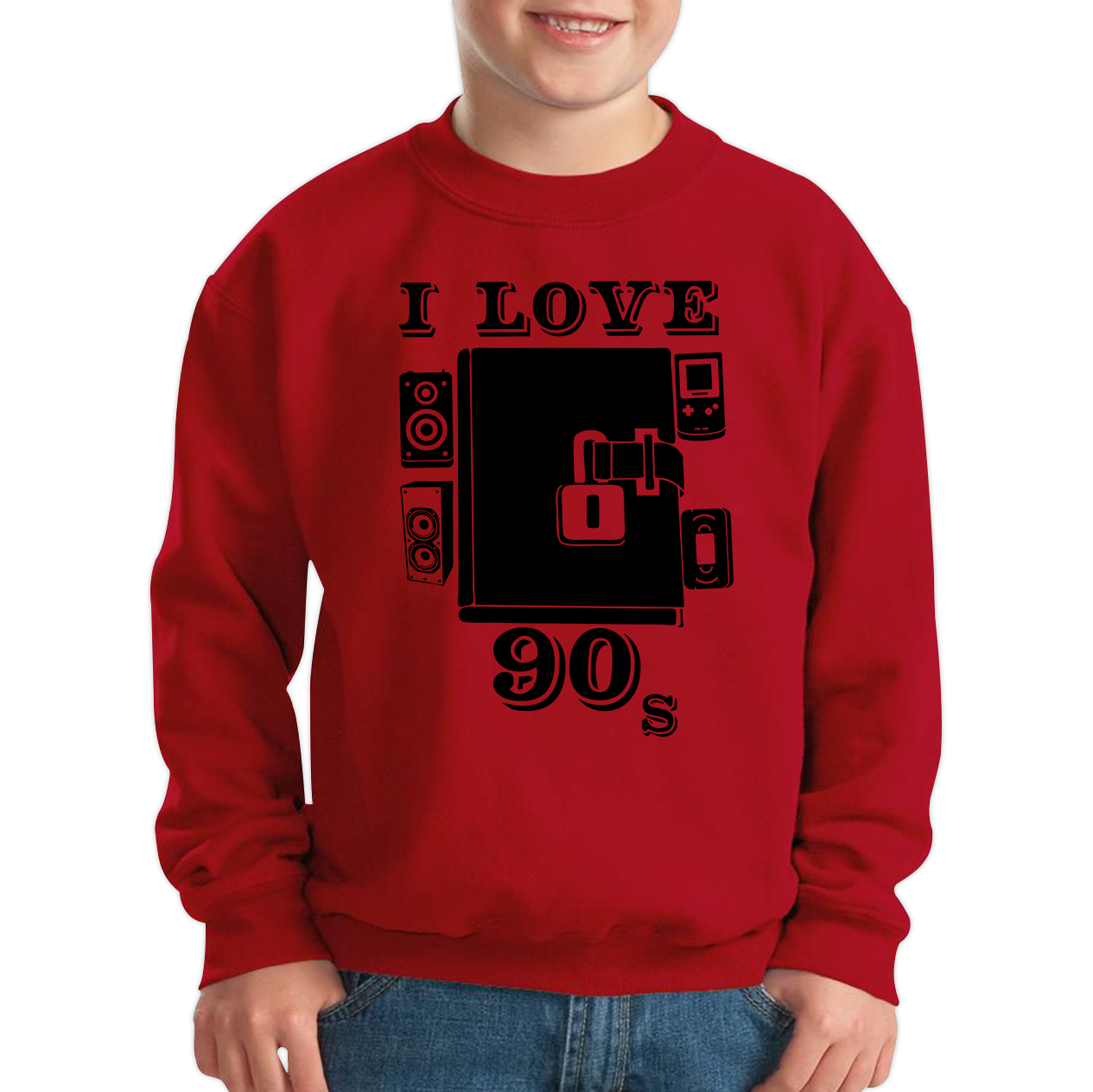 I Love 90s Dairy Old Music Sweatshirt