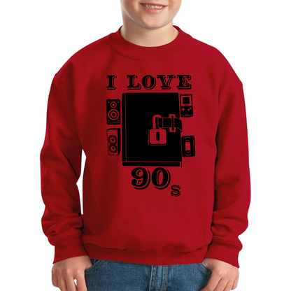 I Love 90s Dairy Old Music Sweatshirt