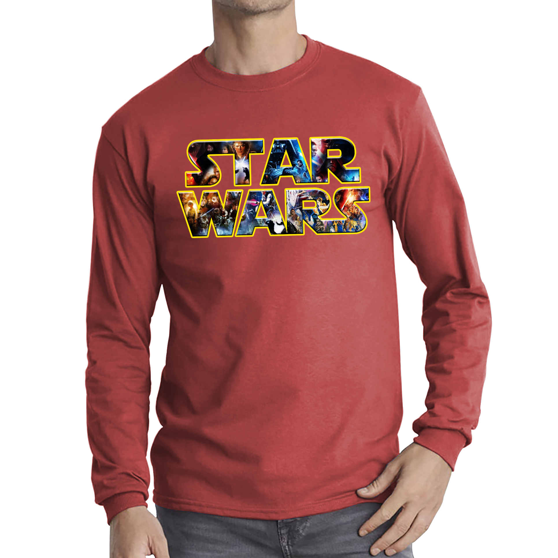 Star wars long online sleeve shirt mens