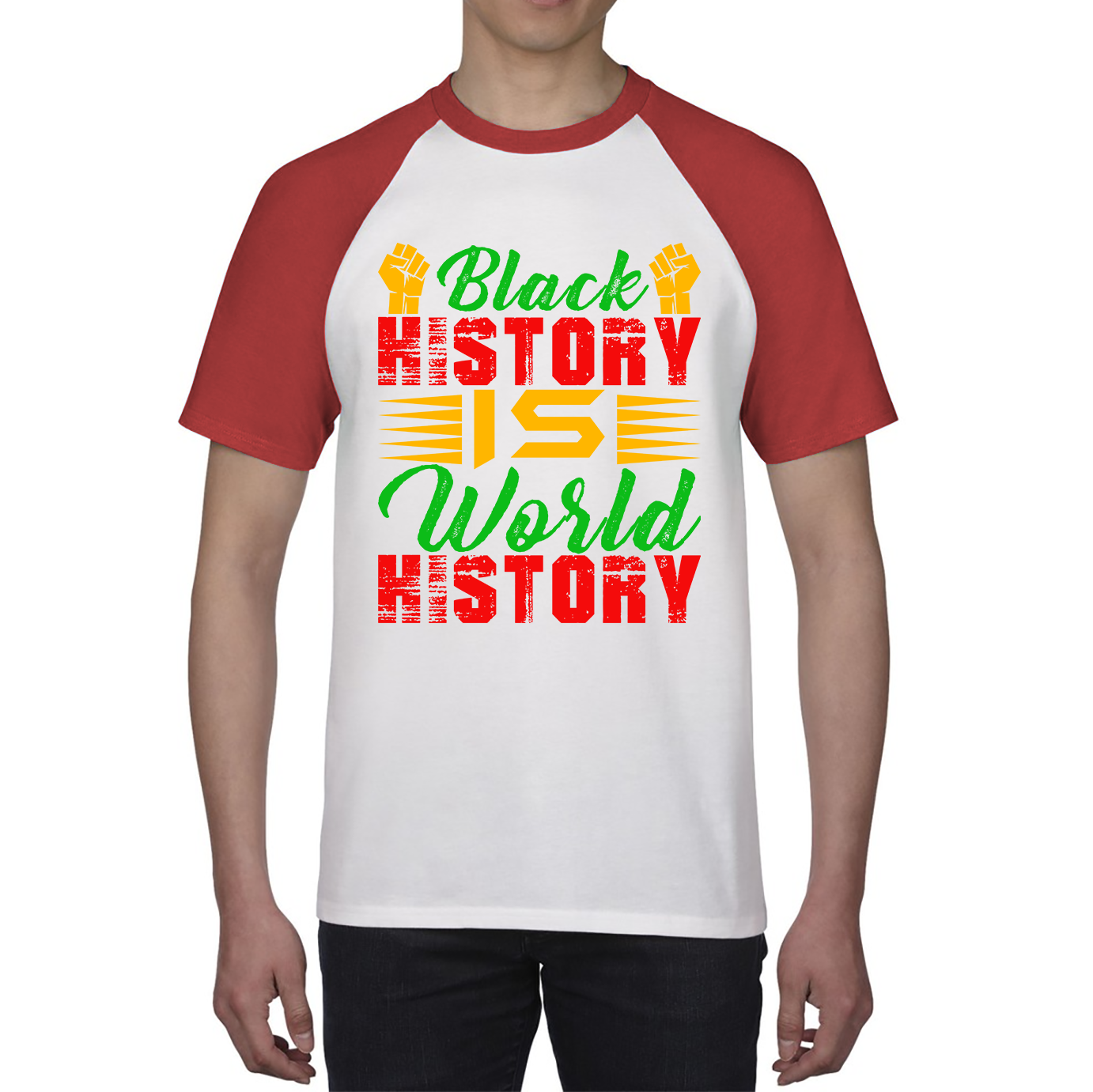 Black History Is World History Juneteenth Black Lives Matter Black History Freedom Month Baseball T Shirt