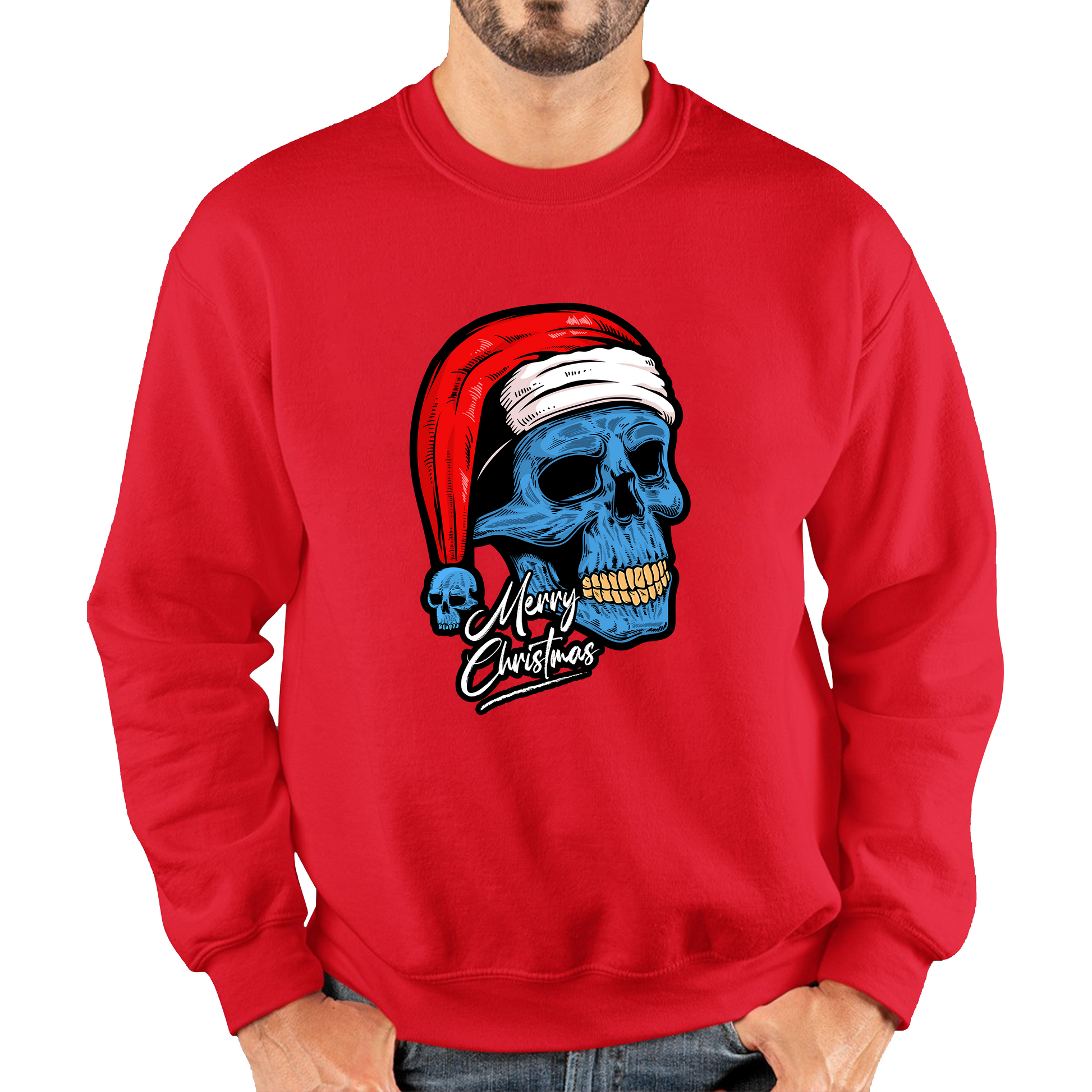 santa skull sweatshirt