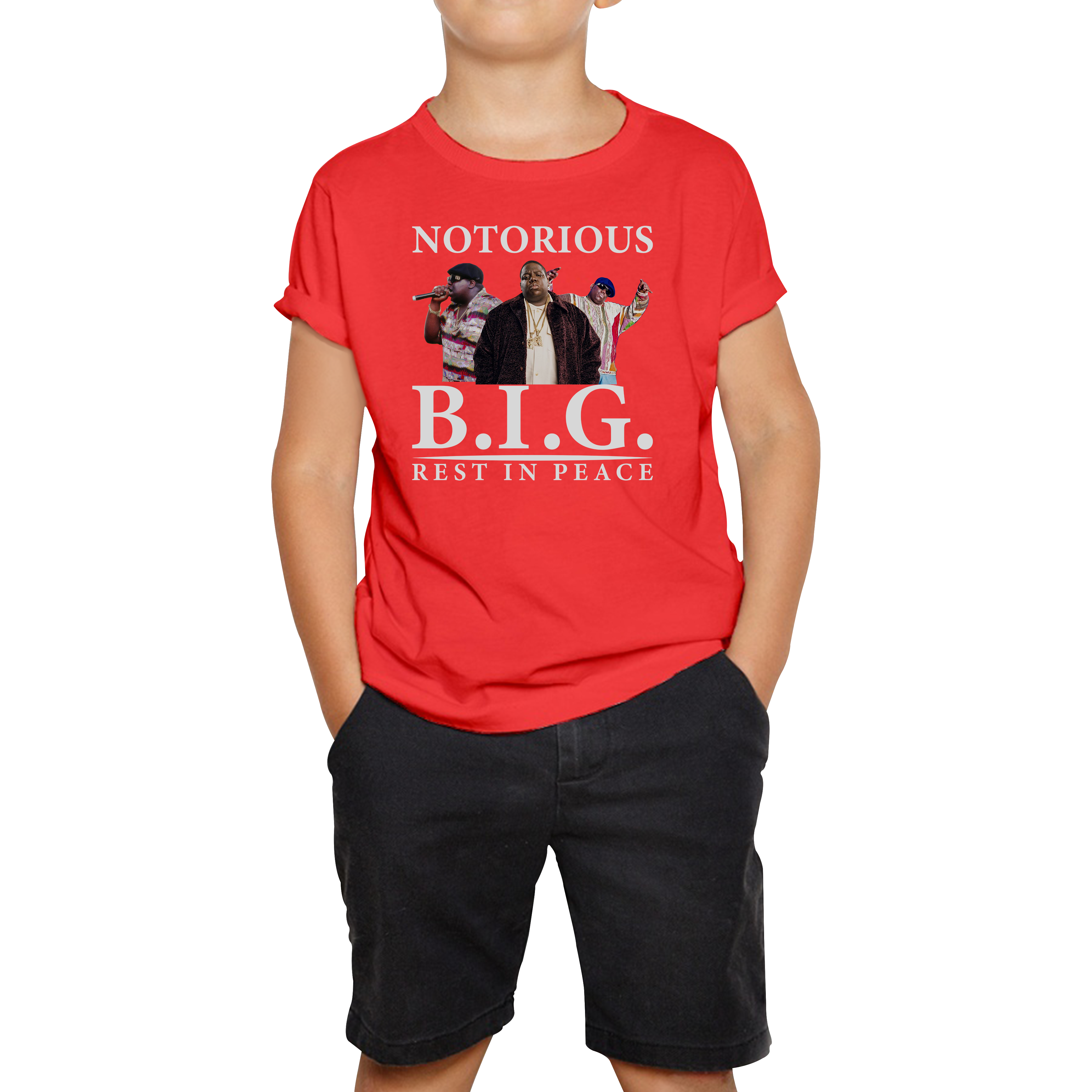 The Notorious B.I.G. American Rapper T-Shirt Christopher George Songwriter Gangsta Rap Greatest Rappers Kids Tee