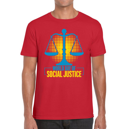 World Day Of Social Justice International Social Justice Human Rights Equality Civil Rights Criminal Justice Activism Mens Tee Top