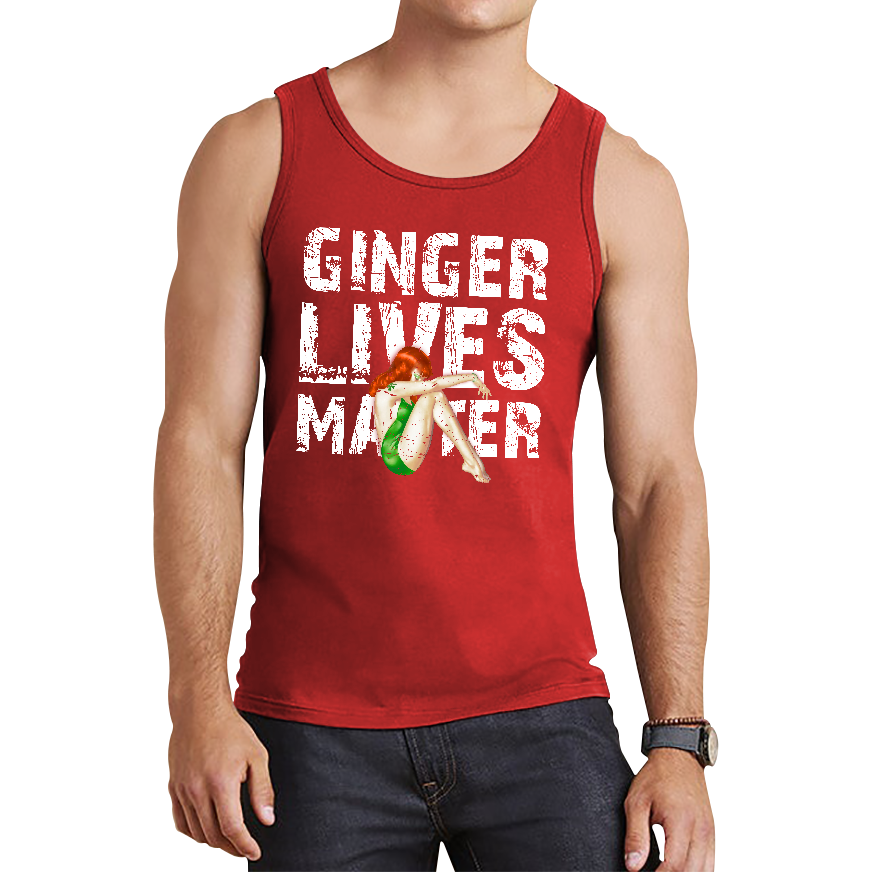 Weed Girl Gingers Lives Matter Vest Cannabis Marijuana Lovers Funny All Lives matter Spoof Tank Top