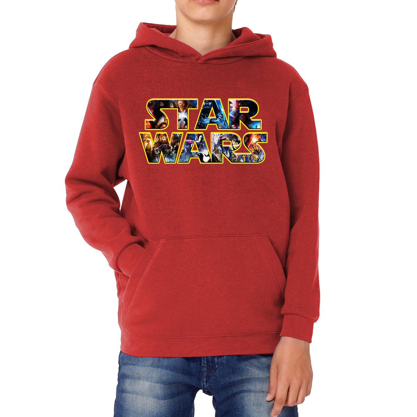 Boy's Star Wars: A New Hope R2-D2 Body Pull Over Hoodie Athletic Heather Large Boy's Star Wars: A New Hope R2-D2 Body Pull Over Hoodie Athletic Heather Large
