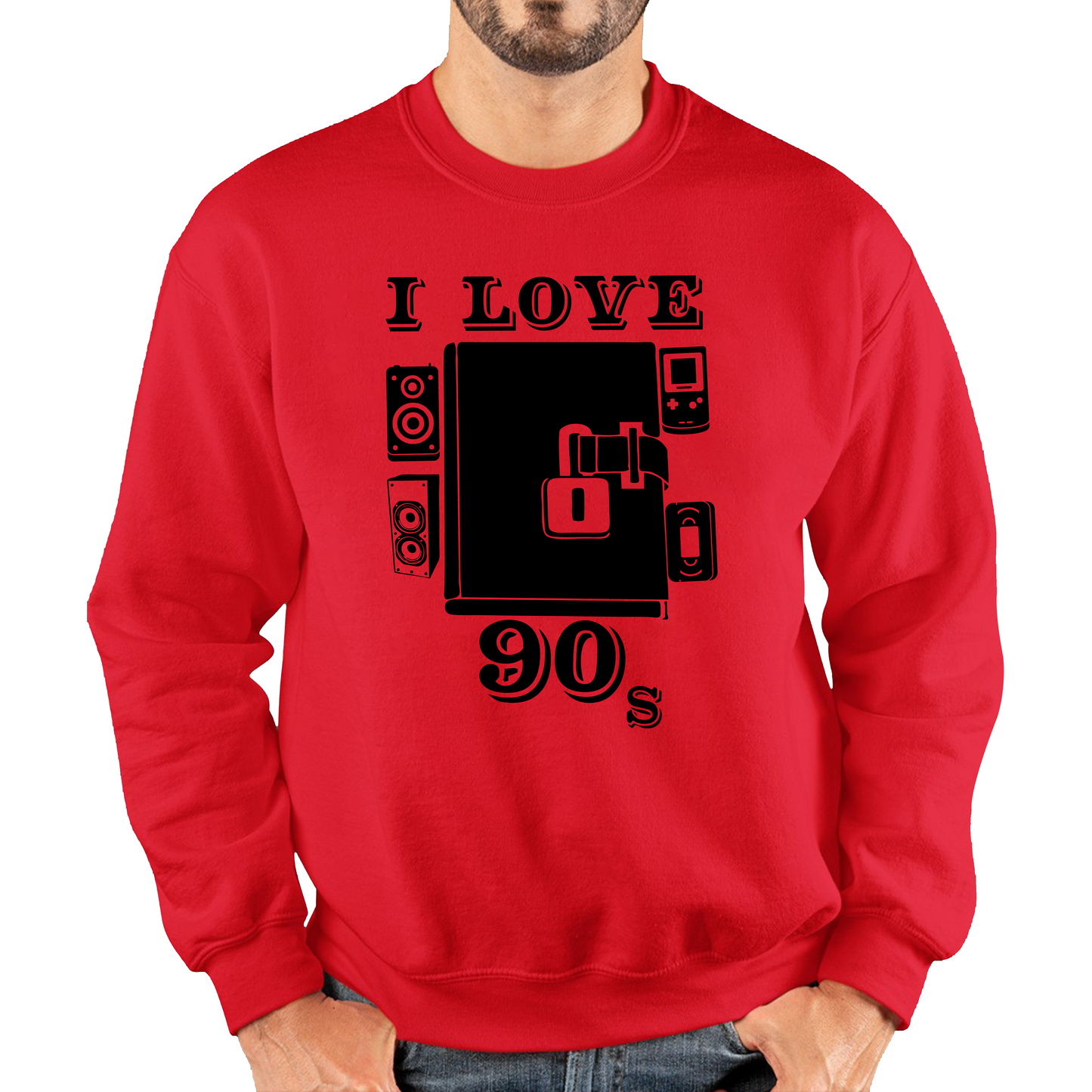 I Love 90s Dairy Old Music Sweatshirt