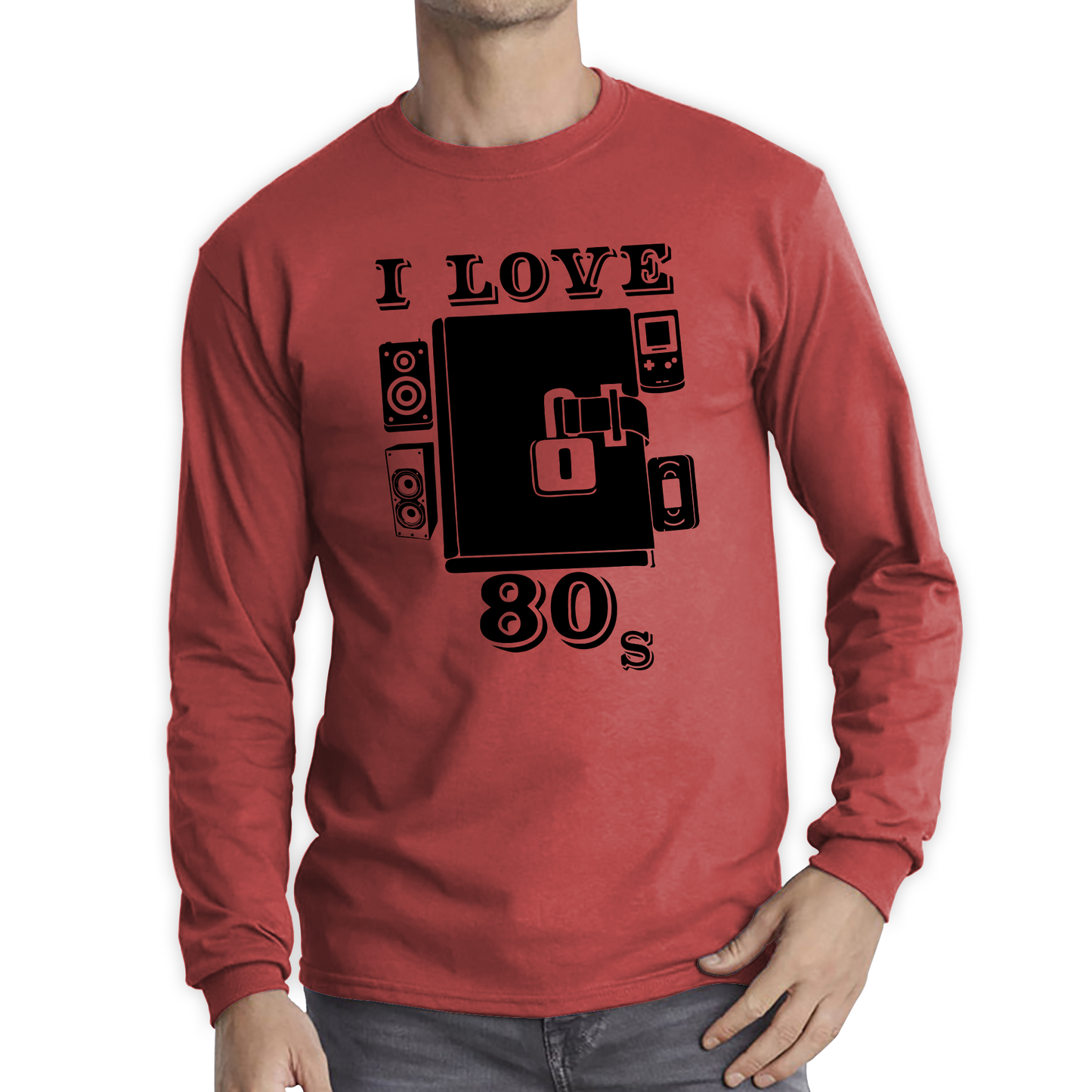 I Love 80s Dairy Old Music T Shirt