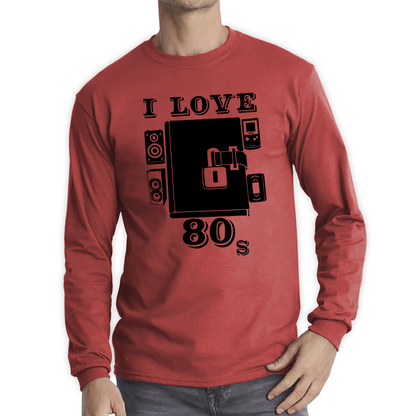 I Love 80s Dairy Old Music T Shirt
