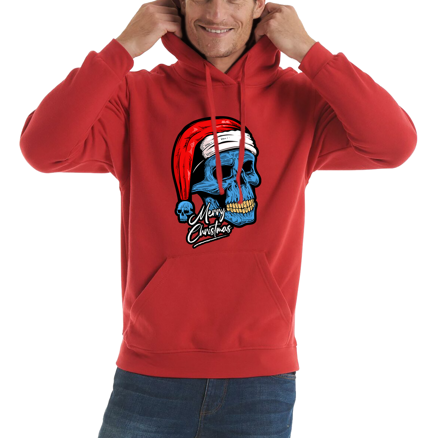 santa skull hoodie