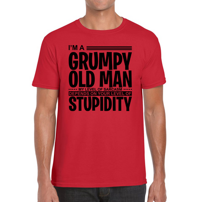 I'm A Grumpy Old Man Stupidity Funny T Shirt