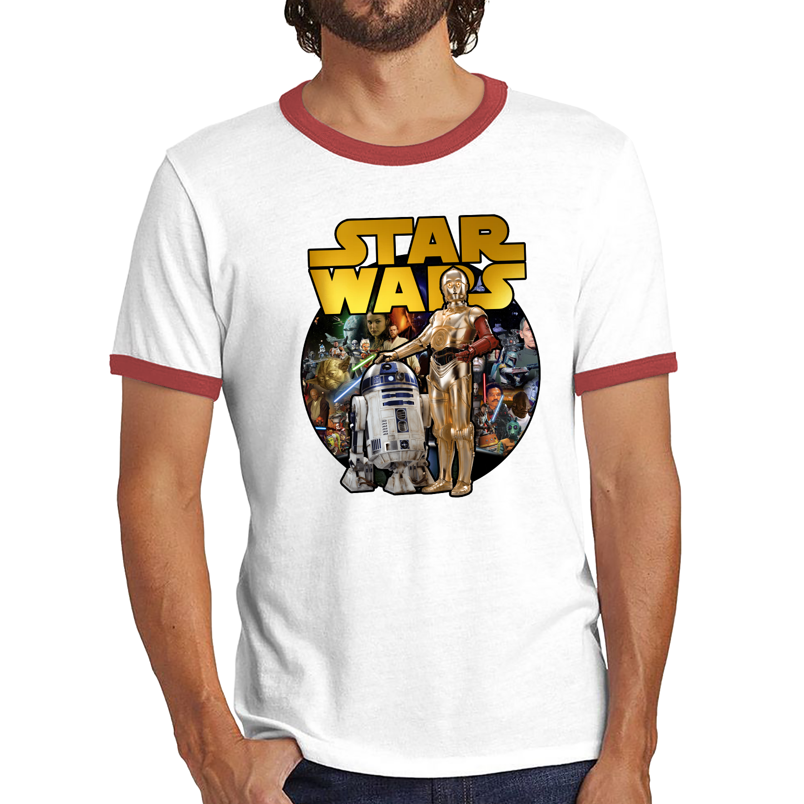 Star Wars These aren't The Droids You're Looking for Shirt Funny Star Wars R2D2 C3PO Ringer T Shirt