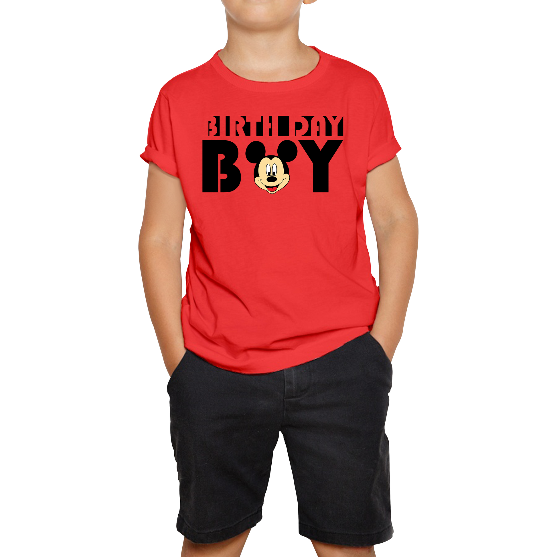 Disney Mickey Mouse Birthday Boy Kids T Shirt Spoofytees