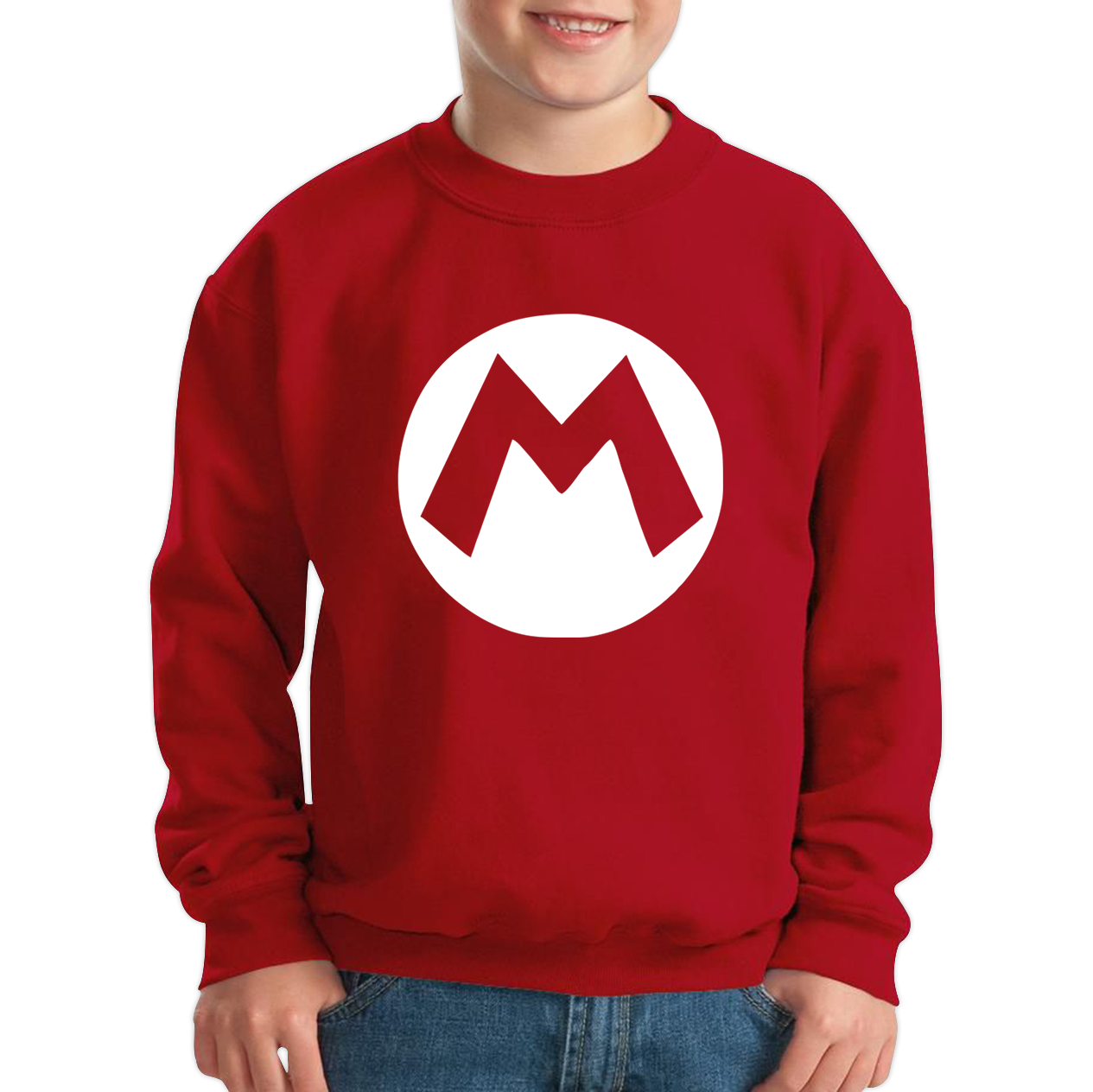 Mario Bros Character Logo Super Mario Mario Mario Bro Toad Retro Gaming Kids Jumper