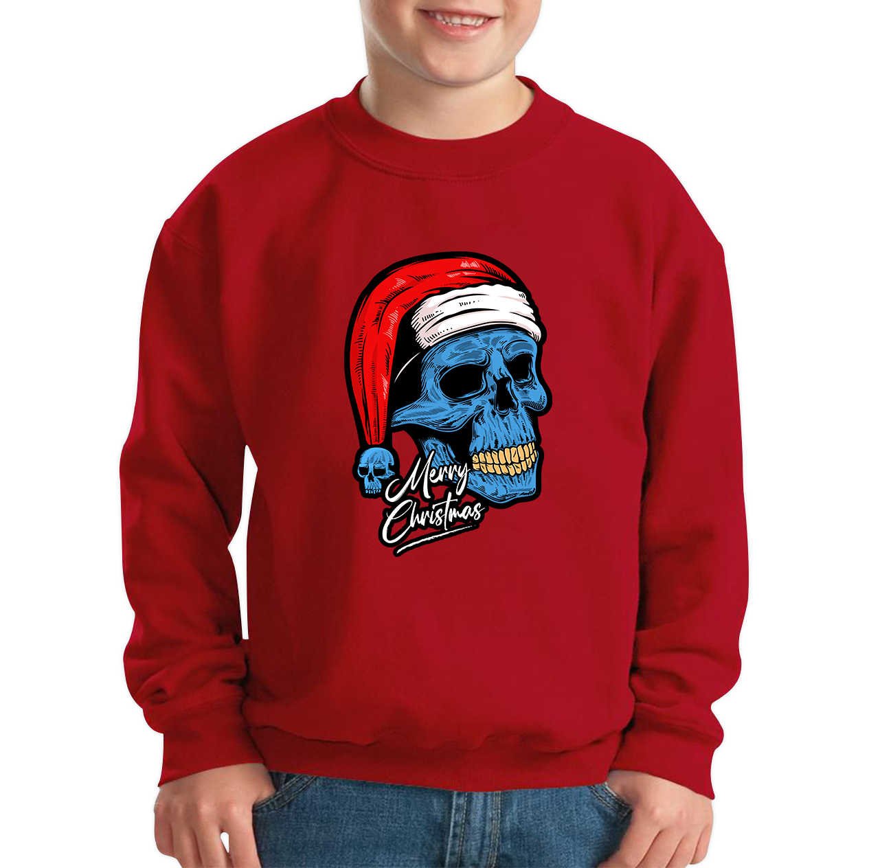 santa skull jumper