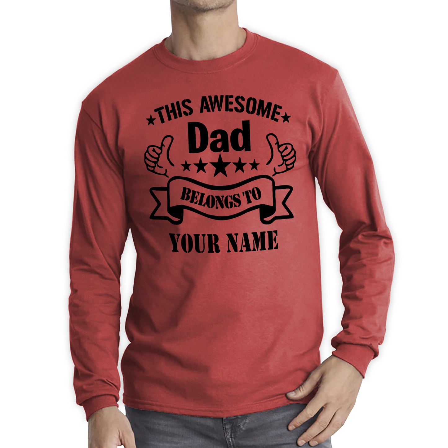 Personalised This Awesome Dad Father's Day T Shirt