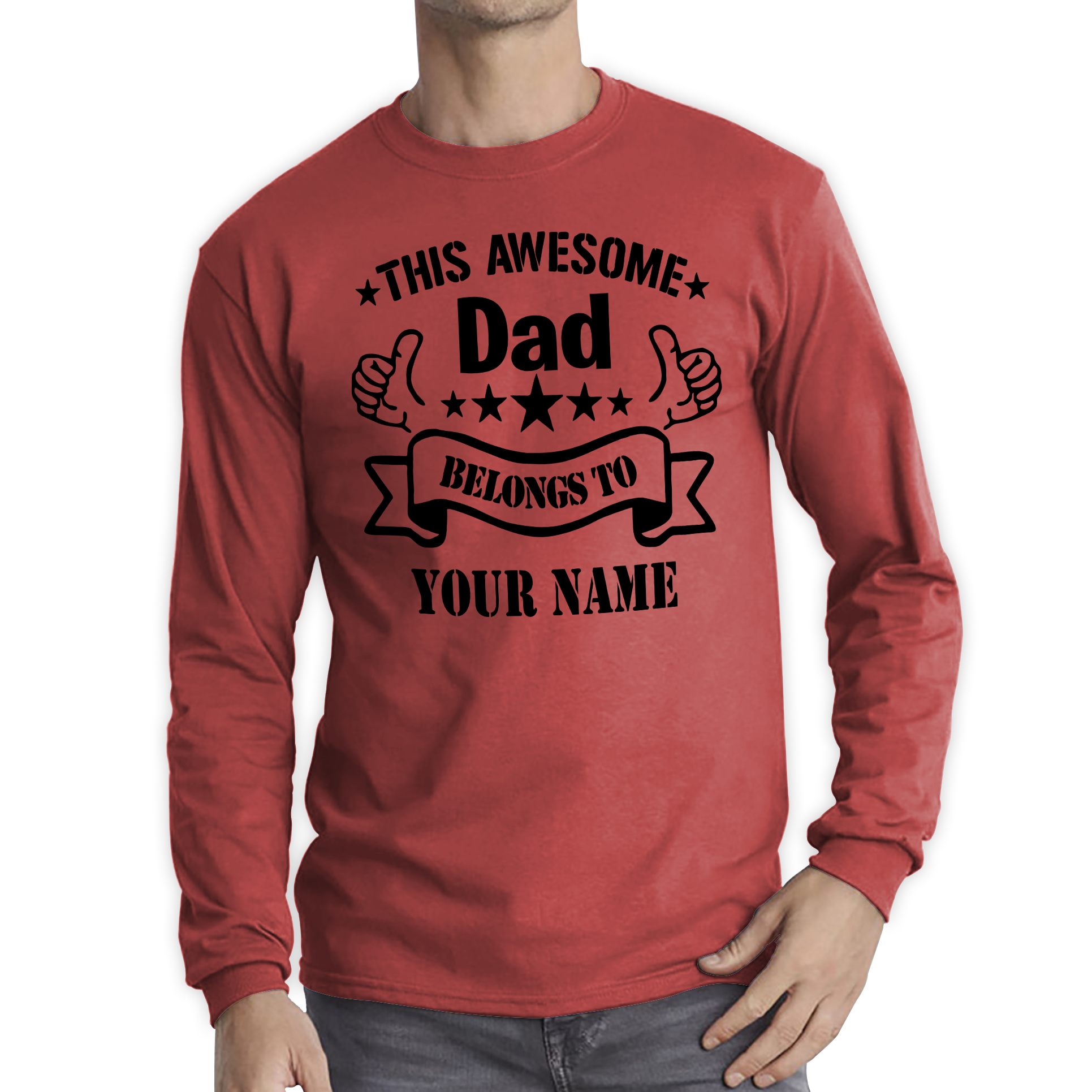 Personalised This Awesome Dad Father's Day T Shirt