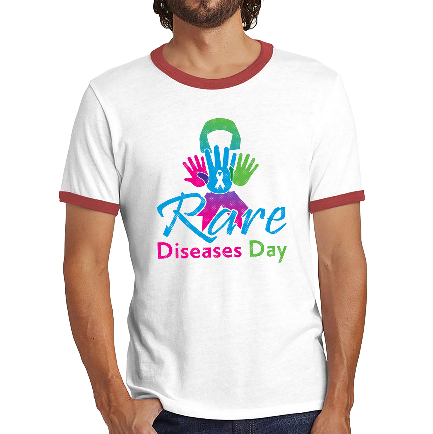 Rare Diseases Day Rare Diseases Awareness Rare Chronic Illness Ehlers-Danlos Syndrome Ringer T Shirt