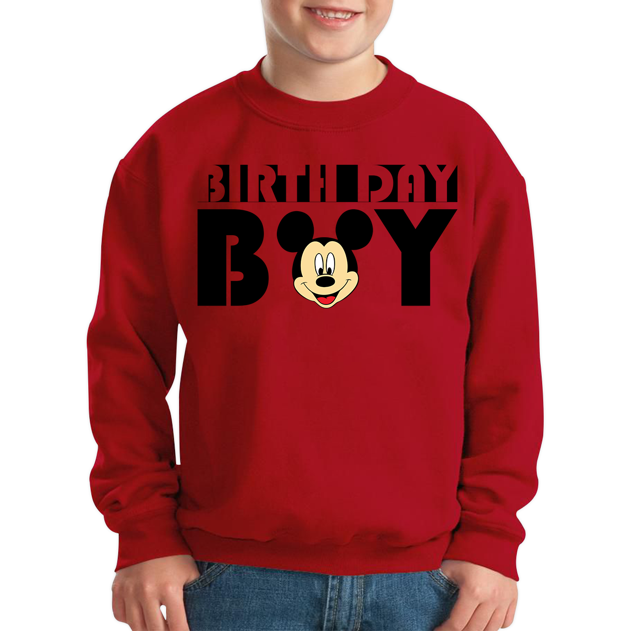 Disney Mickey Mouse Birthday Boy Kids Sweatshirt