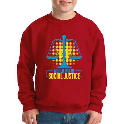 World Day Of Social Justice International Social Justice Human Rights Equality Civil Rights Criminal Justice Activism Kids Jumper