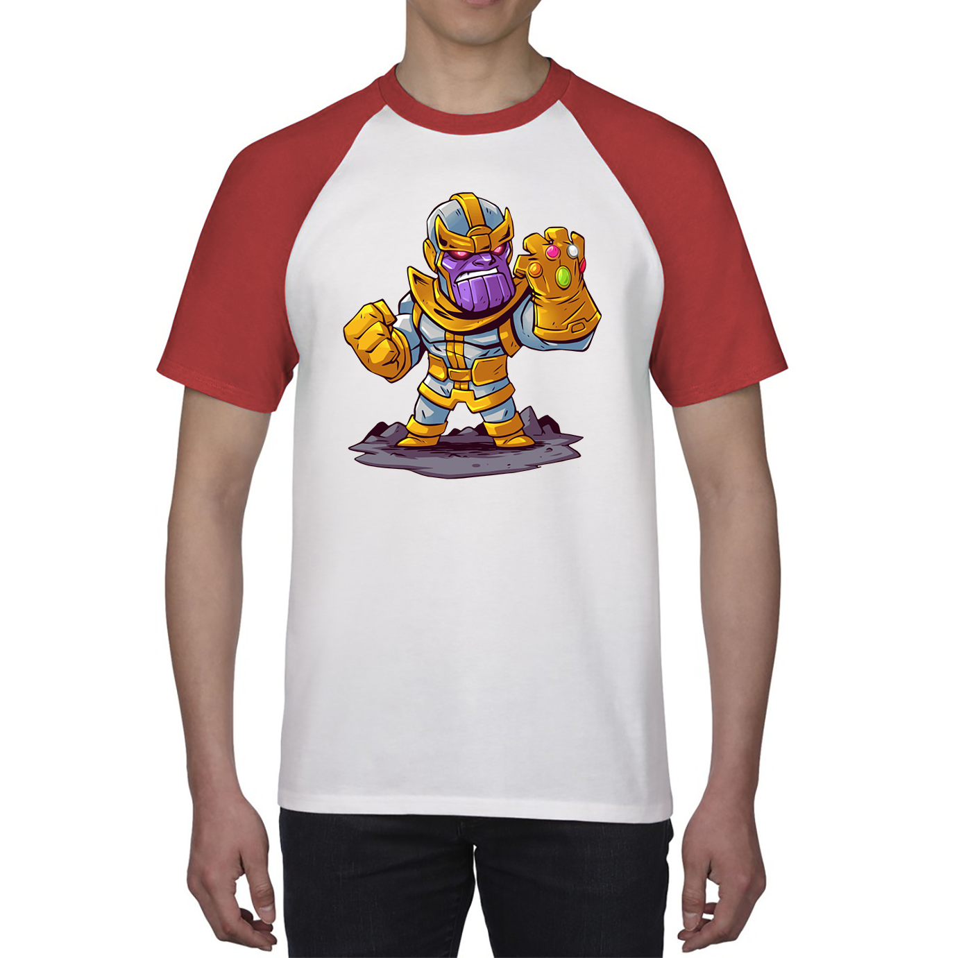Thanos Mad Titan Cute Cartoon Shirt Marvel Avengers Comic Thanos Baseball T Shirt