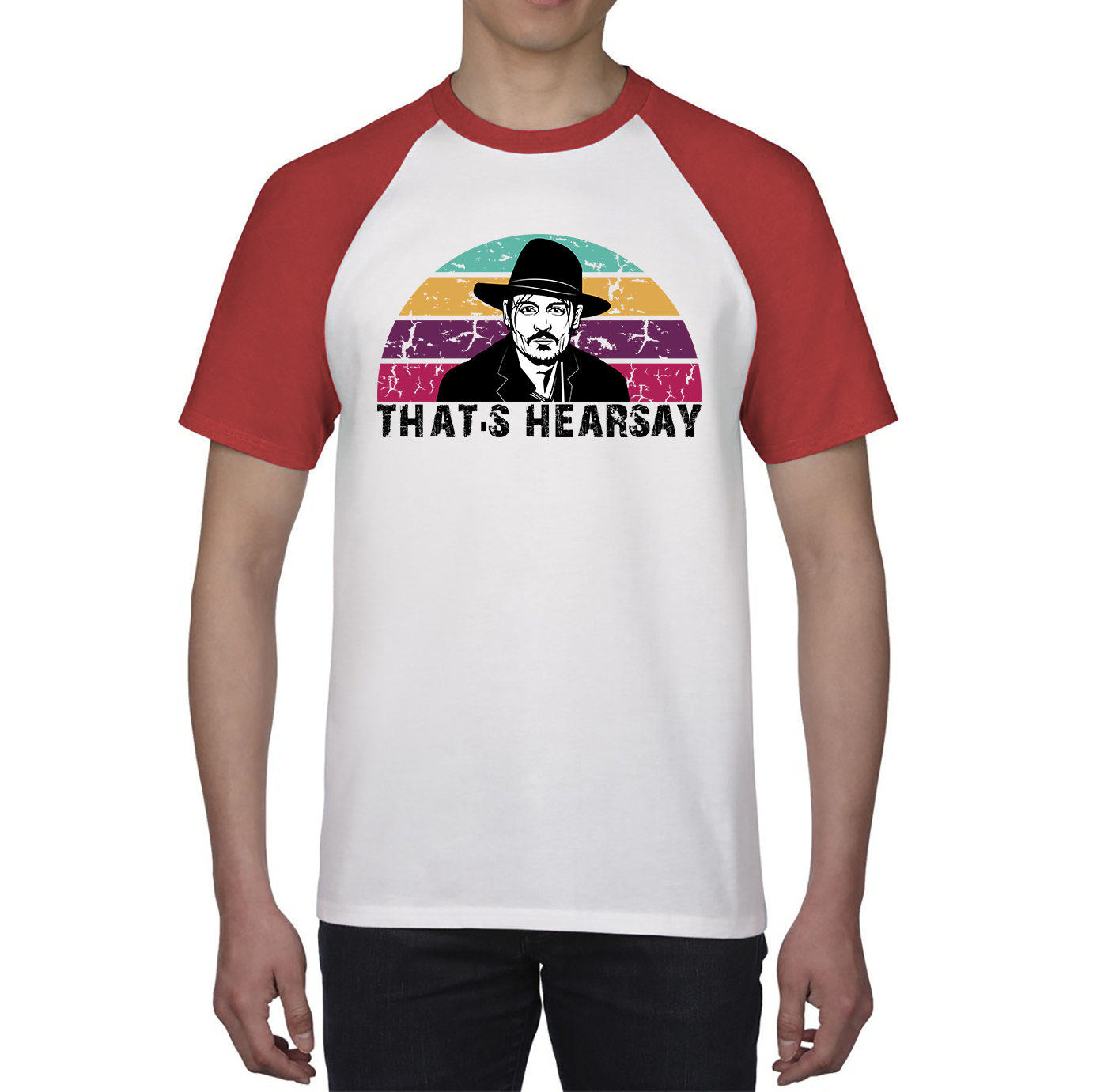 That's Hearsay Vintage Shirt Justice For Johnny Depp Stand Support Him Baseball T Shirt